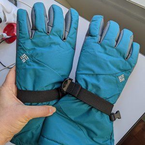 Teal / Black - Columbia Women's Omni-Heat Snow Ski Gloves - S